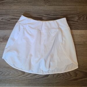 White Active Skort XS